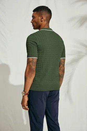Miniatura 2 de PJ PAUL JONES Polo de punto para hombre de manga corta con cremallera de un cuarto