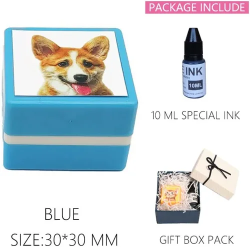 Miniatura 6 de Sello personalizado para retratos de mascotas, retratos de animales personalizados, sello de retrato de mascotas personalizado, sello de retrato