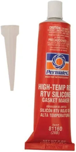 Miniatura 6 de Permatex 81160 Junta de silicona RTV roja de alta temperatura, 3 oz