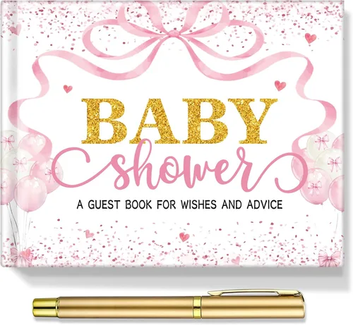 Miniatura 22 de Fuyoooo 27 piezas de libro de invitados para baby shower de safari en la jungla con tarjeta de lugar floral y sello de inicio de sesión para baby