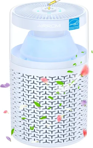Miniatura 12 de AIRROMI Purificador de aire para mascotas para el hogar y el dormitorio, filtro de carbón activado HEPA, elimina la caspa y el olor de las mascotas