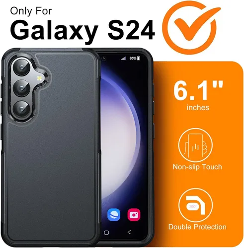 Miniatura 2 de Oterkin Funda para Galaxy S24, [Protección de Grado Militar de 10 Pies] Funda para Galaxy S24 [A Prueba de Golpes][Resistente a Caídas de Uso S24