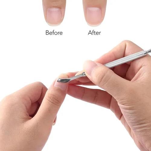 Miniatura 5 de Empujador de cutículas, arte de uñas y gel UV, herramienta removedor de esmalte de uñas para manicura, pedicura, recortadora de cutículas.