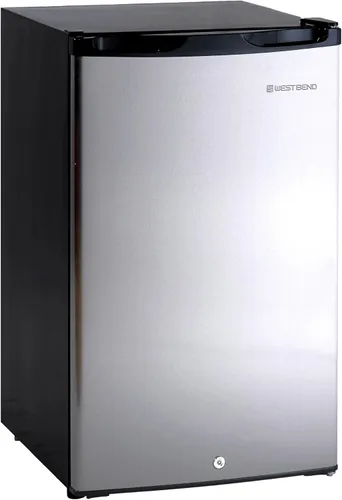 Miniatura 4 de West Bend Mini refrigerador para oficina en casa o dormitorio, cuenta con una sola puerta reversible, estantes extraíbles de descongelación manual