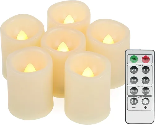 Miniatura 8 de 4 piezas de luces LED para calabaza de Halloween con temporizador y control remoto, luz naranja Jack-O-Linterna operada con pilas para decoración