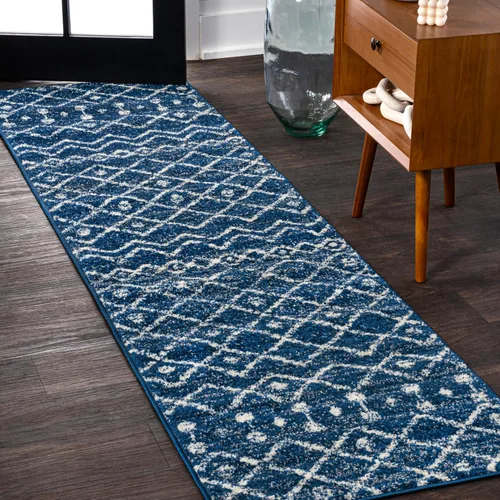 Miniatura 21 de JONATHAN Y Aksil - Alfombra marroquí Beni Souk negro/crema, 2 x 8 pies, bohemio, escandinavo, fácil limpieza para sala de estar, dormitorio, cocina