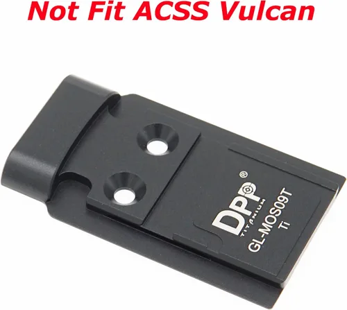 Miniatura 4 de Placa de montaje/adaptador DPP Titanium Compatible con Glock 17 19 MOS Holosun 509T