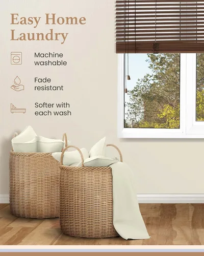 Miniatura 5 de Sábana bajera Good Sleep Bedding, solo sábana bajera - 100% algodón egipcio, sábana bajera ajustable de 800 hilos, sábanas bajeras suaves y Marfil