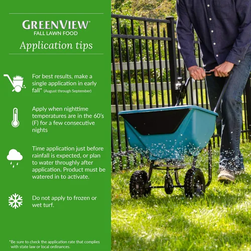 Miniatura 6 de GreenView. Fertilizante de eficiencia mejorada con alimento de otoño para césped GreenSmart, Blanco