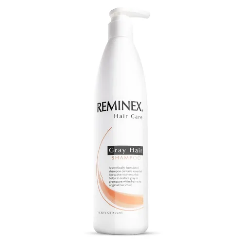 Miniatura 7 de Reminex Champú para cabello gris – Tratamiento hidratante que ralentiza el envejecimiento del cabello y ayuda a restaurar el cabello gris a su