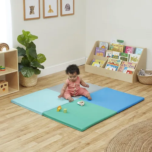 Miniatura 9 de ECR4Kids SoftZone Quad Fold-N-Go Activity Mat, Folding Playmat, Contemporary