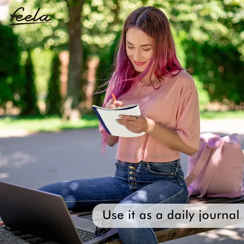 Miniatura 9 de Paquete de 16 cuadernos de tapa blanda a granel, Feela cuadernos rayados universitarios para el trabajo para mujeres y niñas escribiendo, diario