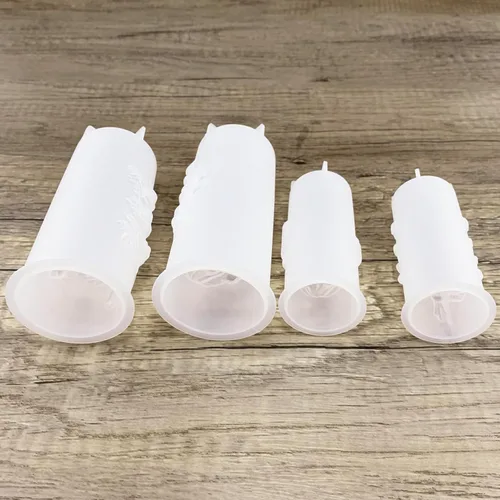 Miniatura 5 de Moldes de silicona cilíndrica con diseño de lirio de rosas del valle, para hacer velas, jabones, resina y arcilla, decoración de manualidades