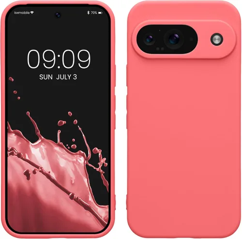 Miniatura 82 de kwmobile Funda compatible con Google Pixel 9 Pro - Funda protectora delgada de TPU para teléfono - Acabado mate suave - Negro mate