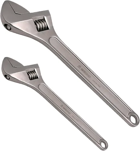 Miniatura 11 de WEDO Llave inglesa ajustable de acero inoxidable, anticorrosión, alta resistencia, mandíbulas fresadas de precisión para una máxima potencia