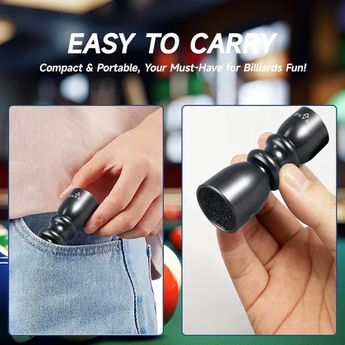 Miniatura 4 de 3-in-1 Cue Tip Tool, Professional Pool Cue Tip Shaper, Billiard Pool Cue Accessories Tool, Scuffer, Shaper, Aerator