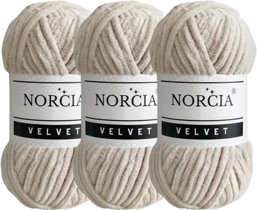 Miniatura 45 de Hilo de terciopelo suave para ganchillo súper voluminoso para manta de bebé de 3.53 oz (74.3 yardas) para tejer hilo amigurumi para tejer ganchillo