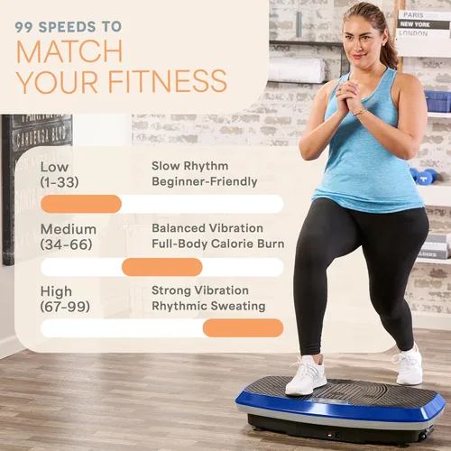 Miniatura 4 de Lifepro Vibration Plate Exercise Machine for Lymphatic Drainage — Whole Body Vibration Platform with Resistance Bands for Home Workout — Low-Impact