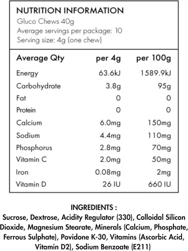 Miniatura 2 de Glucochews - Tabletas de glucosa naranja – 60 tabletas (10 por tubo, 6 tubos de tamaño de bolsillo) – 0.14 oz de glucosa de acción rápida cada una