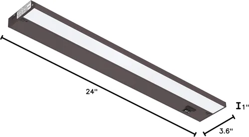 Miniatura 9 de Luz LED GetInLight, regulable, con certificación ETL, para debajo de los armarios, con 3 niveles de color: blanco cálido 2,700 K, blanco suave 3,000