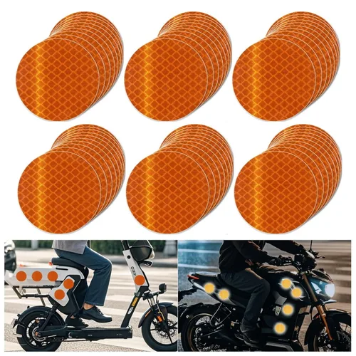 Miniatura 136 de Cinta reflectante blanca de 4 pulgadas, adhesivo de seguridad de advertencia impermeable para exteriores (10 pies)