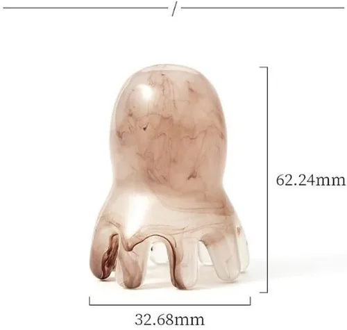 Miniatura 5 de Masajeador de cuero cabelludo de pulpo, rascador de cabeza de 8 tentáculos, herramientas faciales Gua Sha para relajación de cabeza, cuerpo