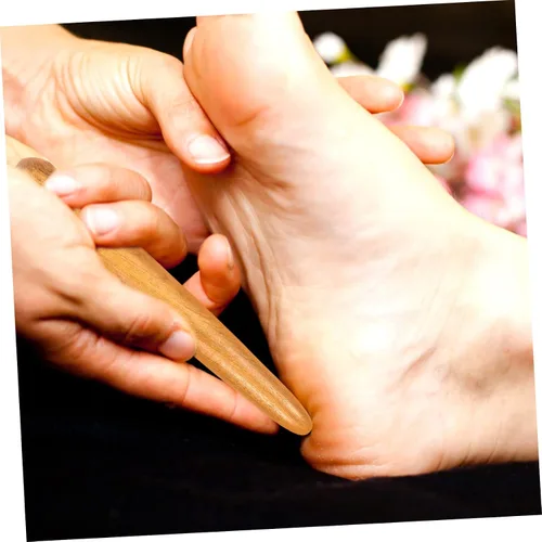 Miniatura 7 de GLEAVI Sets de palos de masaje de madera Set de herramientas de masaje de mano para pies manos guasha herramienta de alivio de palillos piezas
