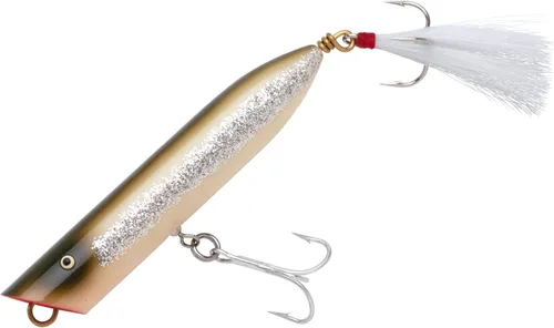 Creek Chub Striper Strike - Señuelo de pesca de fundición larga de hundimiento lento, grado de agua salada Silver Flash