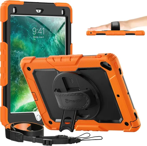 Miniatura 14 de Timecity - Funda para iPad de 6ª y 5ª generación, 9,7 pulgadas, 2018/2017, con soporte giratorio, silicona, carcasa protectora de PC de repuesto