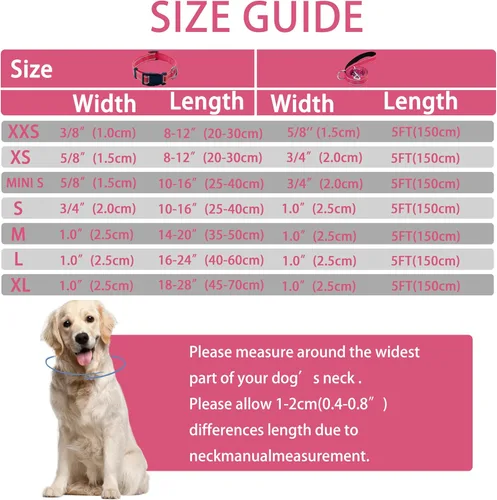 Miniatura 4 de Collar reflectante para perro con hebilla de bloqueo, collares de nailon ajustables suaves y transpirables para perros pequeños, medianos y grandes