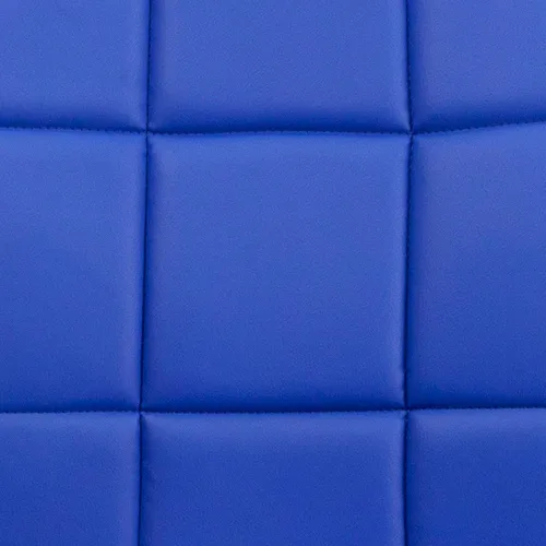 Miniatura 11 de Flash Furniture - Silla giratoria de respaldo medio de vinilo, acolchada, color negro Azul