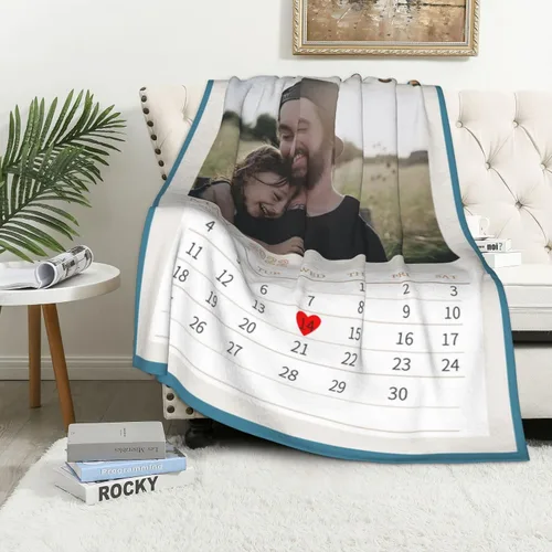 Miniatura 39 de JCETUNO Regalos personalizados de San Valentín para él y ella, mantas personalizadas con foto, mantas de fotos personalizadas, mantas de fotos
