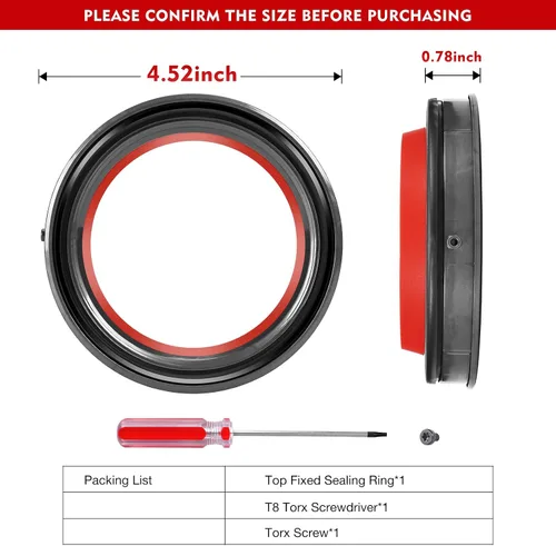 Miniatura 2 de Parte del contenedor de polvo - Anillo de sellado de repuesto compatible con aspiradora Dyson Cyclone V10 SV12, parte de copa de suciedad
