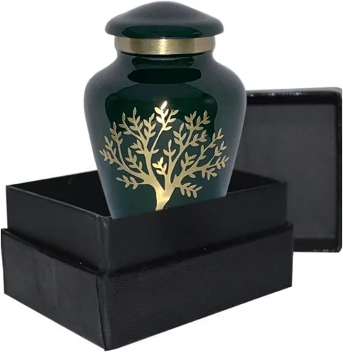 Miniatura 8 de Tree of Life Urna de cremación grande para cenizas humanas 200 pulgadas cúbicas Urna decorativa para cenizas adultas mujeres y hombres, urnas