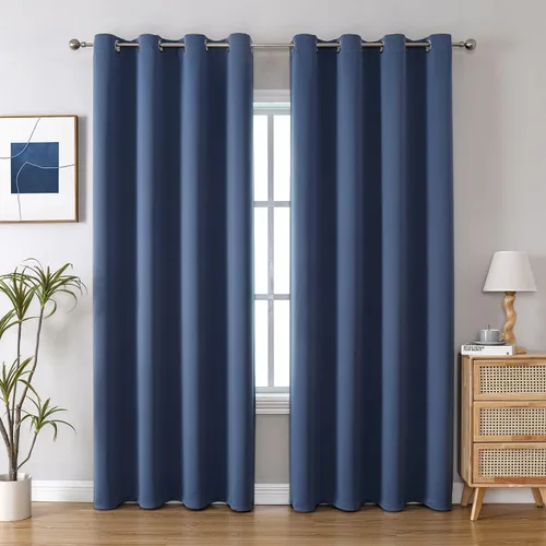 Miniatura 22 de ChrisDowa - Cortinas de cenefa pequeñas para cocina, cortinas cortas con ojales y aislamiento térmico para oscurecer la sala y habitación