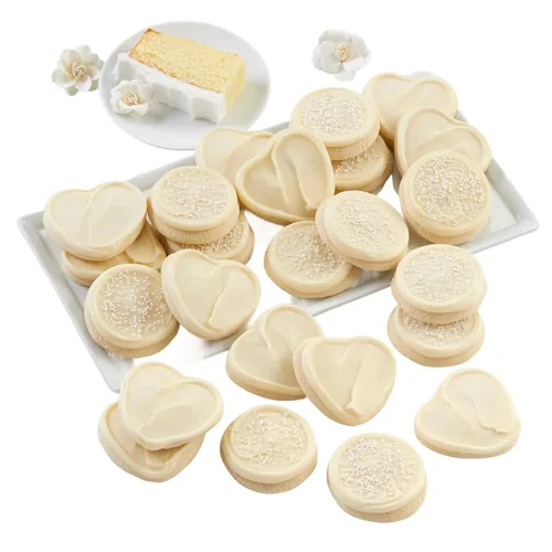 Miniatura 10 de Cheryl's Cookies Galletas en forma de manzana, con 24 galletas de azúcar esmeriladas de crema de mantequilla, envueltas individualmente, regalo