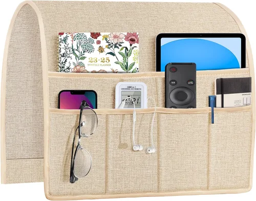Miniatura 26 de Joywell Organizador de Sillón Reclinable con 6 Bolsillos Caddy de Sillón Soporte de Control Remoto para Sofá Reposabrazos Organizador Antideslizante