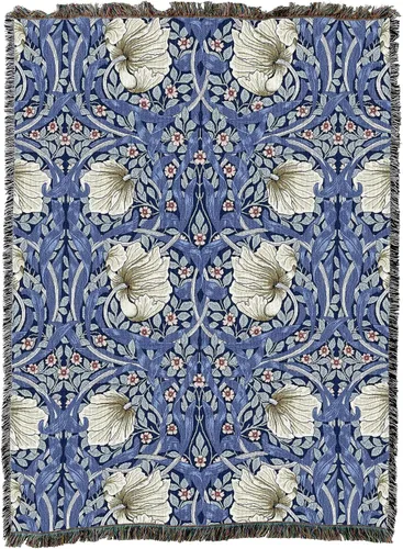 Miniatura 18 de Pure Country Weavers William Morris - Manta de Pimpernel XL - Artes y manualidades - Tapiz de regalo tejido de algodón - Fabricado en los Estados
