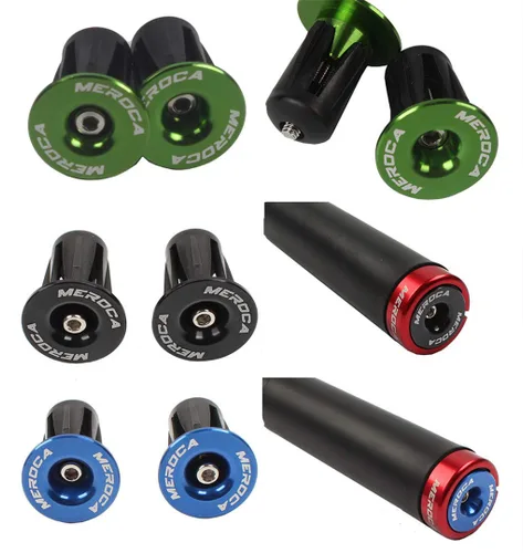 Miniatura 6 de 1 par de tapones de extremo de manillar de bicicleta de aluminio, tapas de extremo de barra con bloqueo expansivo para bicicleta de carretera