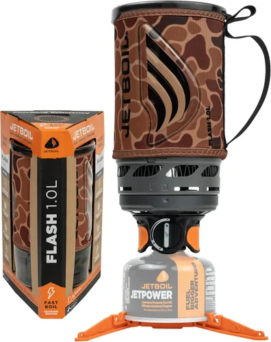 Miniatura 10 de Jetboil Estufa portátil de ebullición rápida para acampar y mochilero con encendido automático de 1 paso, quemador de propano/isobutano con taza