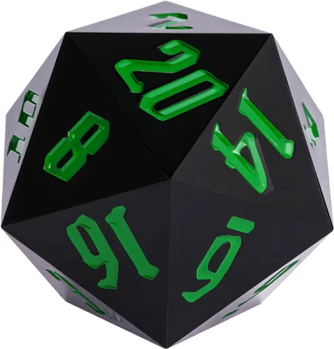 Miniatura 22 de 55mm dados de 20 lados DND, dados gigantes D20 D&D poliédricos grandes D20 con caja de regalo de dados para Dungeons and Dragons, juegos de mesa RPG