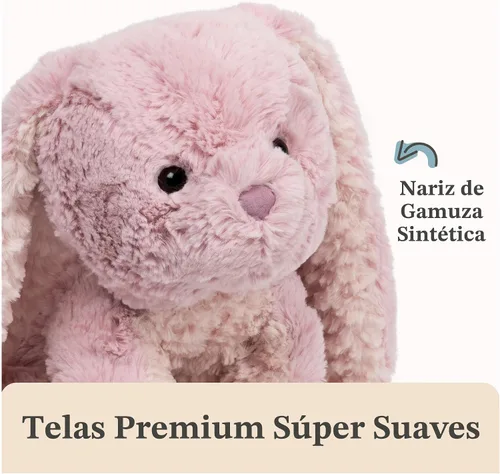 Miniatura 4 de GUND - Animal de peluche de la colección Cozys, conejo para decoración de primavera, conejo de peluche para edades de 1 año en adelante, rosa, 10
