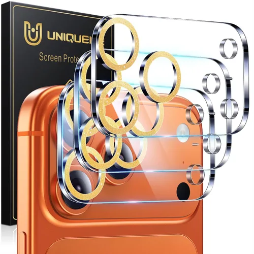 Miniatura 49 de UniqueMe para Paquete de 3 Protectores de Lente de Cámara para iPhone 15 Pro/iPhone 15 Pro Max, [Protección contra Caídas] [Compatible con Fundas]