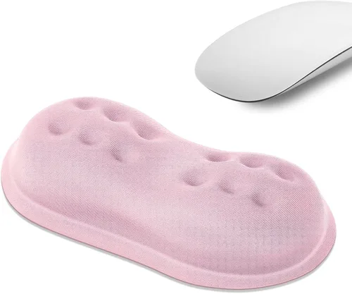 Miniatura 9 de VANKEY Reposamuñecas para ratón, almohadilla de escritorio para ratón, cómodo soporte de muñeca para ratón de computadora, reposamuñecas ergonómico