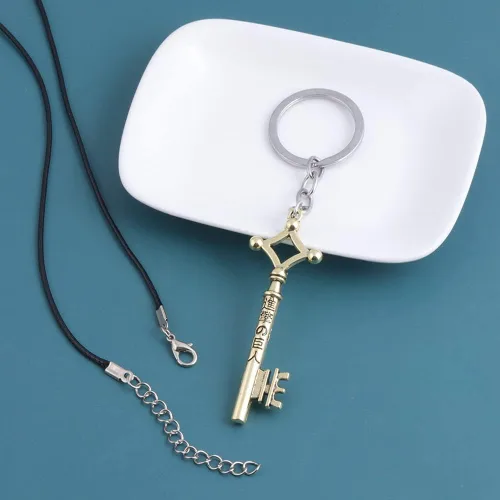 Miniatura 4 de FunBoat AOT Anime Erens - Llavero de cosplay Shingeki No Kyojin, regalo de Halloween para niños, niñas, adolescentes, mujeres y hombres