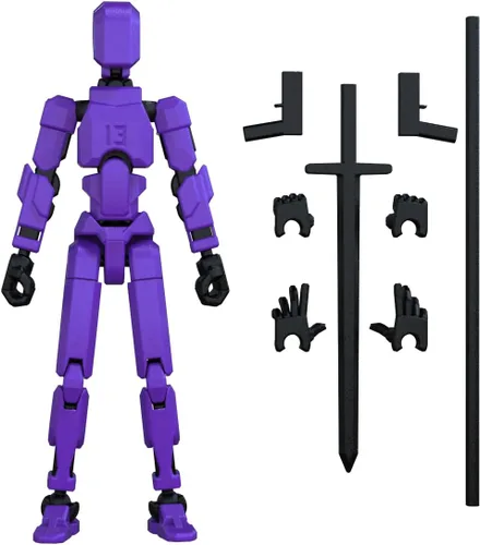 Miniatura 14 de MerryXD Figura de acción de Titan 13, figura de acción Lucky 13, figura de acción T13, figura de acción impresa en 3D con múltiples articulaciones