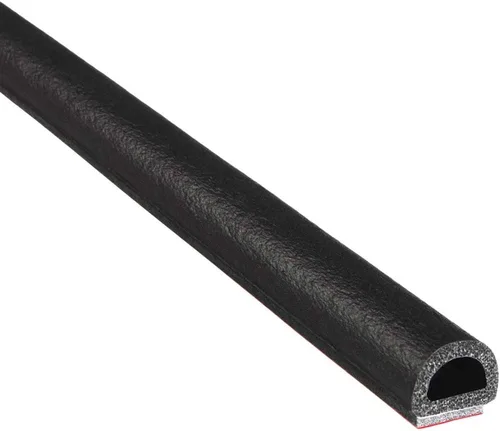 Miniatura 20 de Trim-Lok Sello de goma en forma de D – 1 pulgada de altura, 1 pulgada de ancho, 125 pies de longitud – Sello de espuma EPDM con cinta adhesiva BT