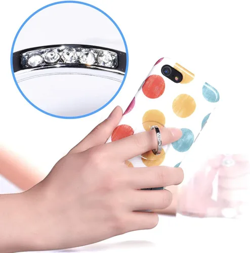Miniatura 4 de Soporte de Anillo Transparente para Teléfono con Agarre - EI Sonador Soporte de Anillo Transparente para Teléfono Celular con Agarre de Dedo y Base
