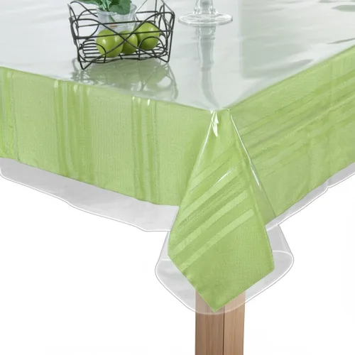 Miniatura 5 de BNYD - Protector de mantel de plástico transparente, vinilo para mantel (54" x 54")