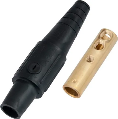 Miniatura 17 de Marinco CLS20FB-A CLS tipo Cam, serie 16 en línea, conector de un solo pin, 400 amperios, 600 voltios, #2-2/0 AWG, hembra - negro (A)